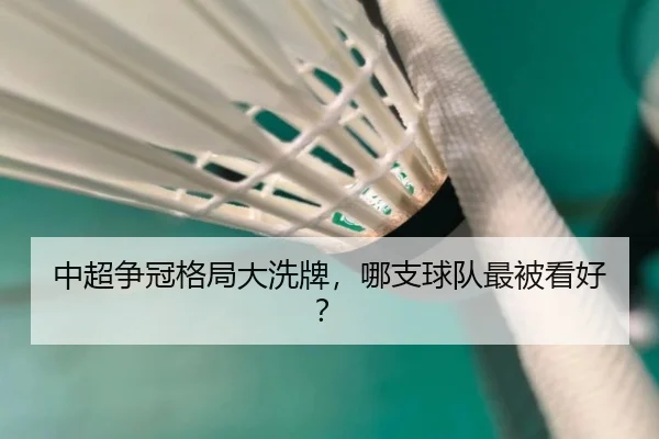 中超争冠格局大洗牌，哪支球队最被看好？